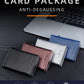New RFID Cowhide Passport Holder Wallet Passport Bag Protective Cover Carbon Fiber Pattern Anti-theft Brush Wallet Automatic Pop-up Zipper First Layer Genuine Leather Men's Wallet