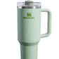 40 Oz Tumbler With Handle Straw Insulated, Stainless Steel